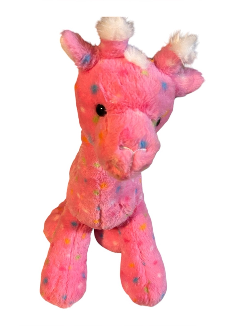 Build-A-Bear Workshop Pink Confetti Giraffe With Frosted Animal Sugar Cookie
